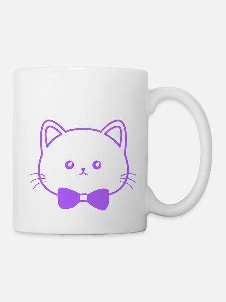 süße katze - Tasse - Weiß