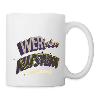 frühstück kaffeetasse coffeeshop humor geschenk - Tasse - Weiß - Rechts