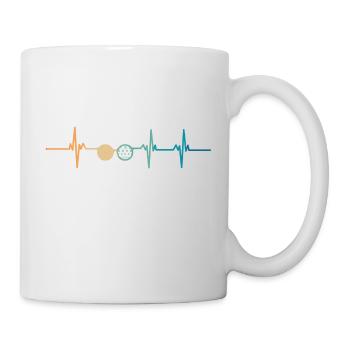 Battement de cœur opticien-idée cadeau ophtalmo - Mug blanc - blanc - Droite