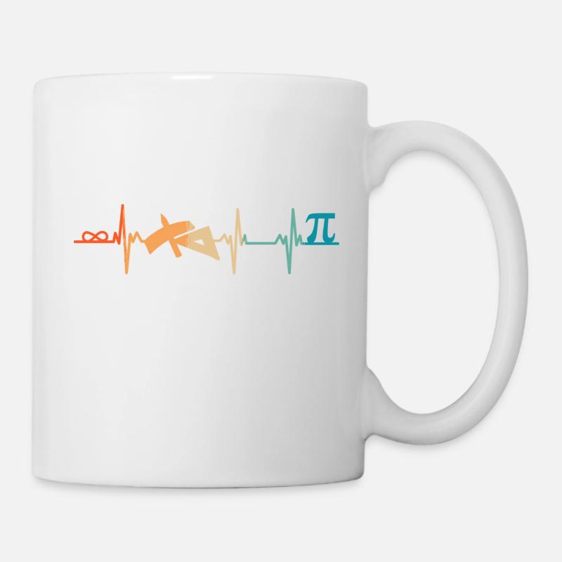 Herzschlag-Mathe - Tasse - Weiß