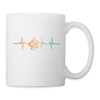 Battement de cœur serpent - Mug blanc - blanc - Droite