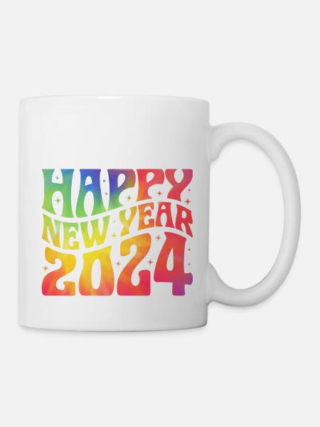 Happy new year 2024 - Tasse - Weiß