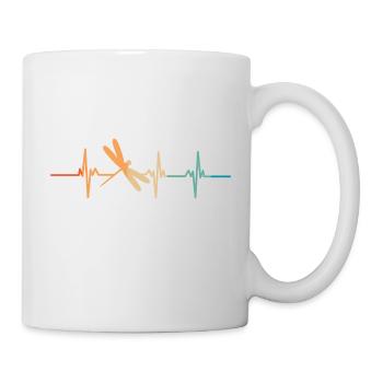 Dragonfly heartbeat - Mug - white - Right