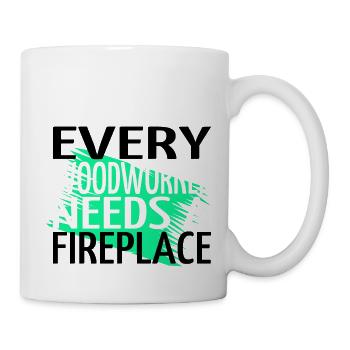 Travail du bois charpentier blagues Tshirts - Mug blanc - blanc - Droite