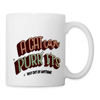 Sweats à capuche et sweat-shirts visage de chat animaux heureux - Mug blanc - blanc - Droite