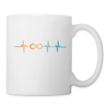 Unendlicher Herzschlag - Tasse - Weiß - Rechts