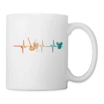 Heartbeat Haushalt - Tasse - Weiß - Rechts