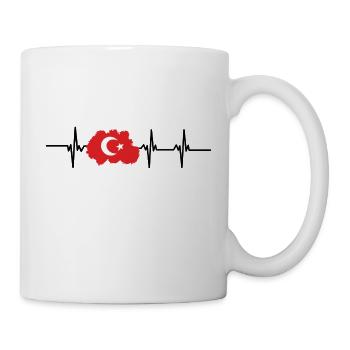 Heartbeat Türkei - Tasse - Weiß - Rechts