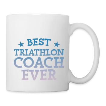 Best Triathlon Coach Ever - Tasse - Weiß - Rechts