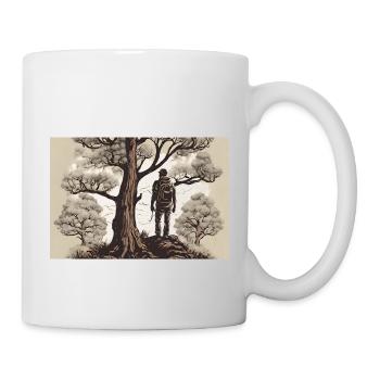Wanderlust KI - Tasse - Weiß - Rechts