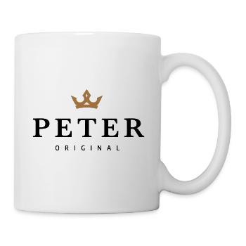 Peter - Tasse - Weiß - Rechts