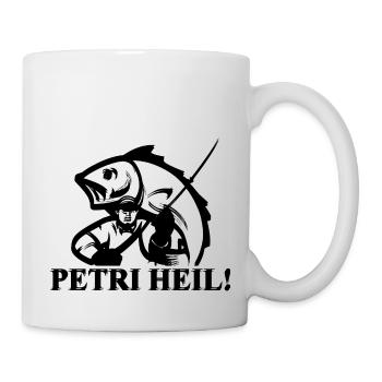 PETRI HEIL! ANGLER - Tasse - Weiß - Rechts