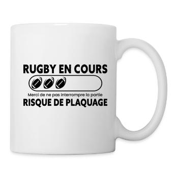 Rugby, Humour Sport, Idée Cadeau Sportif Original - Mug blanc - blanc - Droite