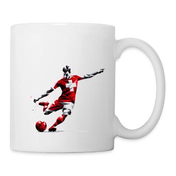 Fussball Schweiz - Tasse - Weiß - Rechts