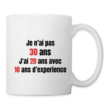 Je n'ai pas 30 ans - Mug blanc - blanc - Droite