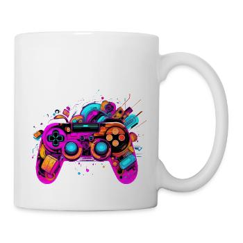 Contrôleur Color Explosion : l’art de l’ambiance de jeu - Mug blanc - blanc - Droite