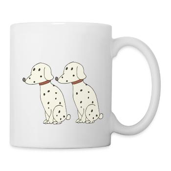 dalmatiner doppelt - Tasse - Weiß - Rechts