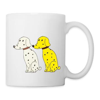 dalmatiner doppelt - Tasse - Weiß - Rechts