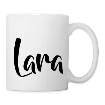 Nom - Lara - Mug blanc - blanc - Droite