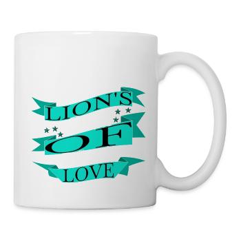 Dynamique de la fierté du lion de qualité géniale - Mug blanc - blanc - Droite