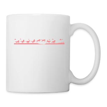 Riding horses - Mug - white - Right