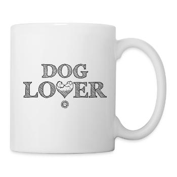 Chien amoureux des chiens Coeur Chien dictons chien - Mug blanc - blanc - Droite