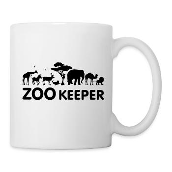 Gardien de zoo - Mug blanc - blanc - Droite