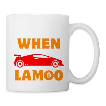 Crypto When Lambo BTC Bitcoin - Mug - white - Right