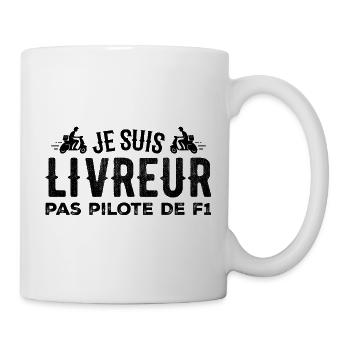 I am a delivery person not a driver - Mug - white - Right