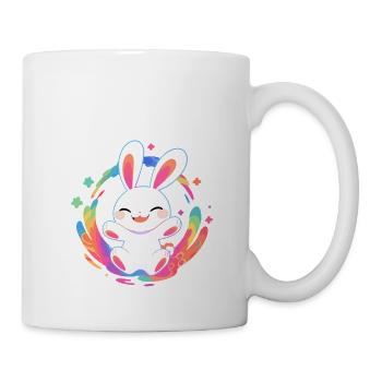 Strahlendes Kaninchen - Tasse - Weiß - Rechts