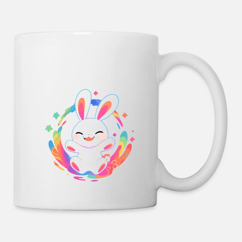 Lapin radieux - Mug blanc - blanc