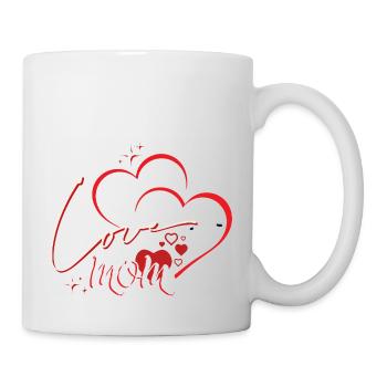 Mother's Day - Je t'aime maman - Love you mom - Mug - white - Right