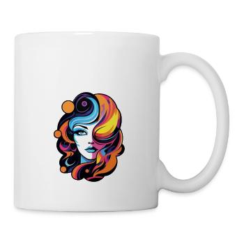 Bunte Welt der Fantasie und Träume - Tasse - Weiß - Rechts