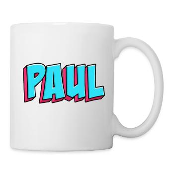 Namen Motiv: Paul - Tasse - Weiß - Rechts
