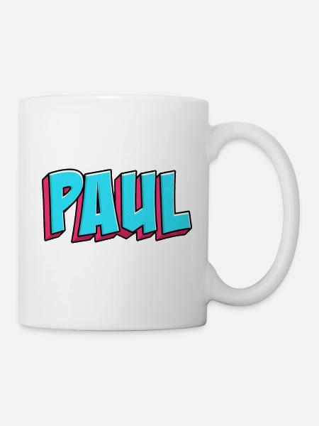 Namen Motiv: Paul - Tasse - Weiß