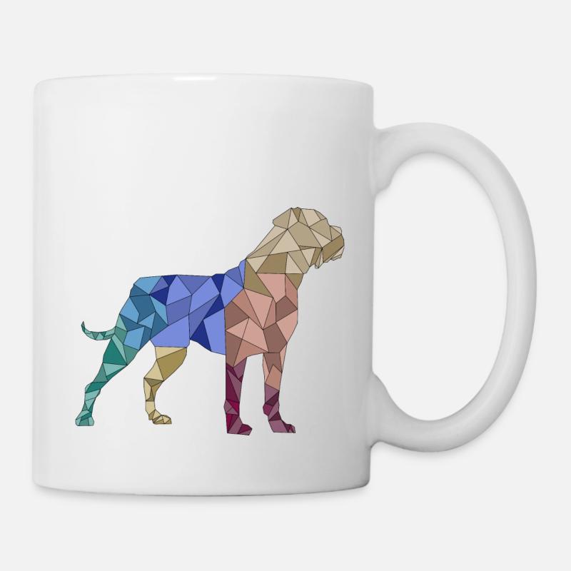 CANE CORSO géométrique - Mug blanc - blanc