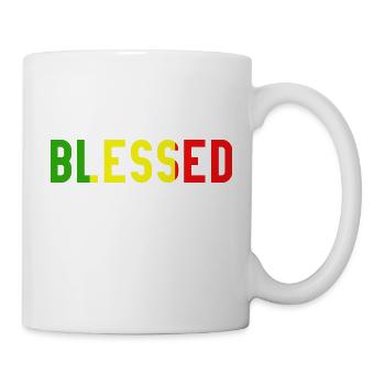 Rasta Colours, Jamaican heritage, Jamaican Flag - Mug - white - Right