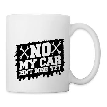 Non Ma voiture n’est pas encore finie Drôle de garagiste mécanicien - Mug blanc - blanc - Droite