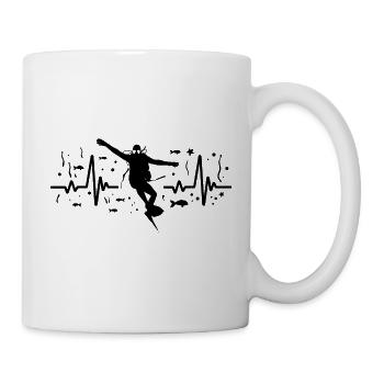 Heartbeat Diver Diving - Diver Diving - Mug - white - Right