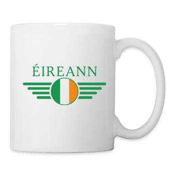 T-shirt design de style irlandais - Mug blanc - blanc - Droite