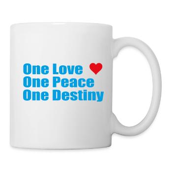 One Love One Peace One Destiny - Tasse - Weiß - Rechts