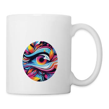 Magisches Auge: Reise durch bunte Welten - Tasse - Weiß - Rechts