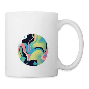 Colorful Waves: A Sea of Colors - Mug - white - Right