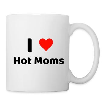 J’AIME LES MAMANS CHAUDES - Design humoristique !! - Mug blanc - blanc - Droite