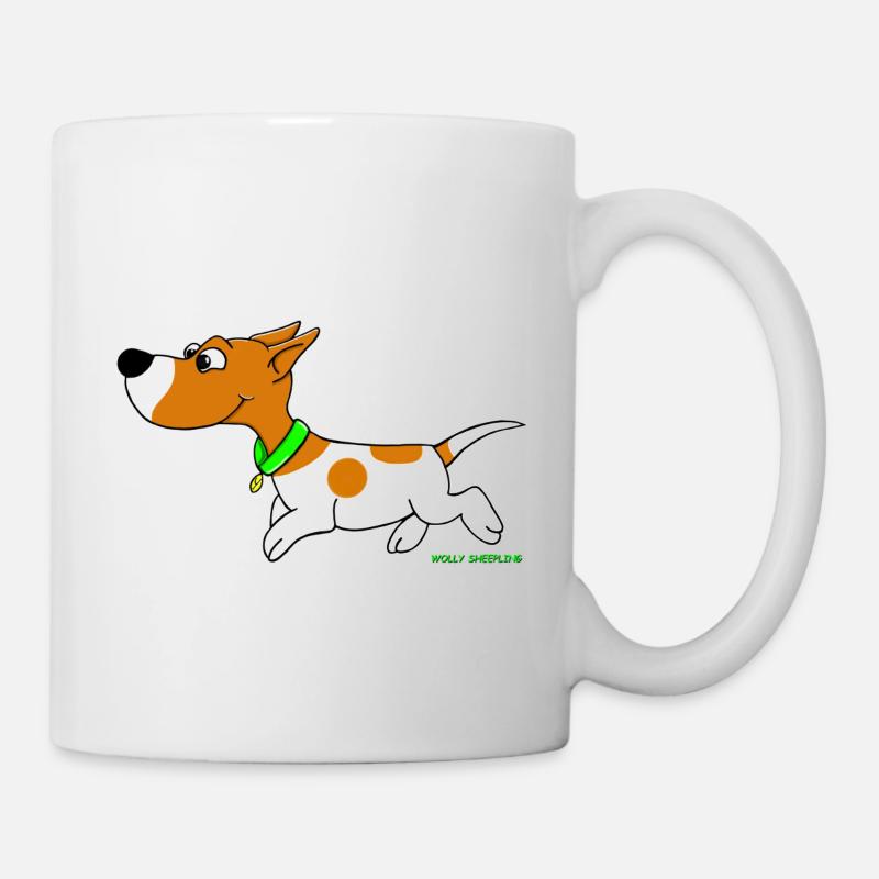 Cute Jack Russel Comic Wolly Sheepling Gaming - Mug - white