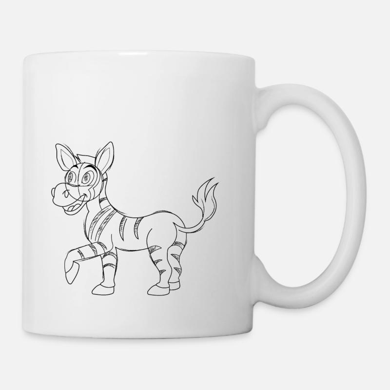 Zebra - Tasse - Weiß