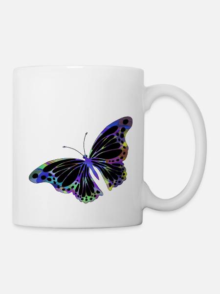 Papillon - Mug blanc - blanc