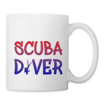 Scuba Diver Diving - Tasse - Weiß - Rechts