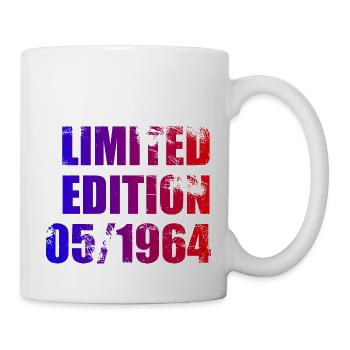 60th Birthday Limited Edition 05/1964 - Mug - white - Right