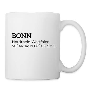 Bonn North Rhine-Westphalia coordinates - Mug - white - Right